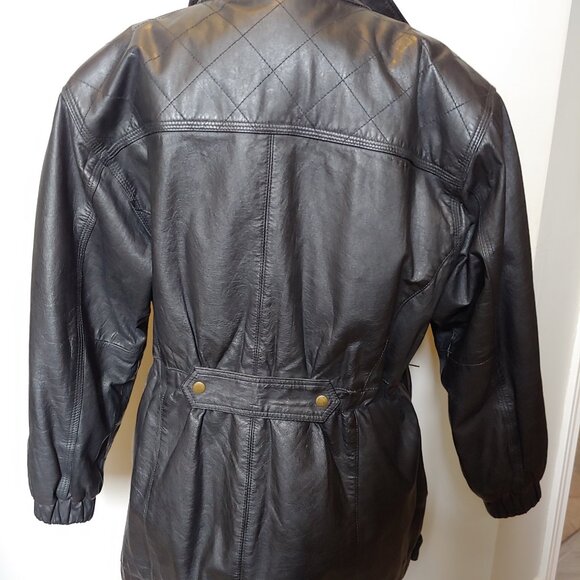 Vintage 80/90s Women's Leather Jacket - Picture 3 of 11